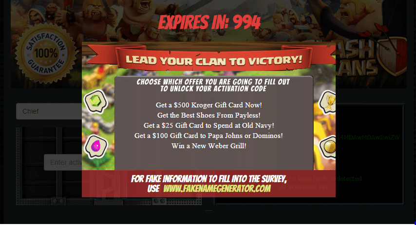 Clash of Clans Free Gems Hack Glitch Survey