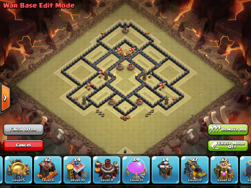 Town Hall 10 War Base 2015 Anti LavaLoonion