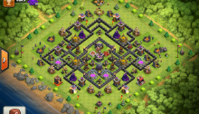 Clash of Clans TH9 Farming Base 2015