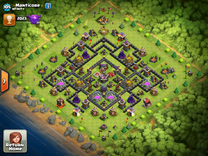 Clash of Clans TH9 Farming Base 2015