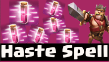 Haste Spell Strategy Guide Clash of Clans Dark Spells