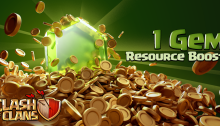 1 Gem Boost Clash of Clans 3 Year Anniversary