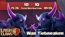 Clash of Clans September 2015 NEW Update War Tiebreakers