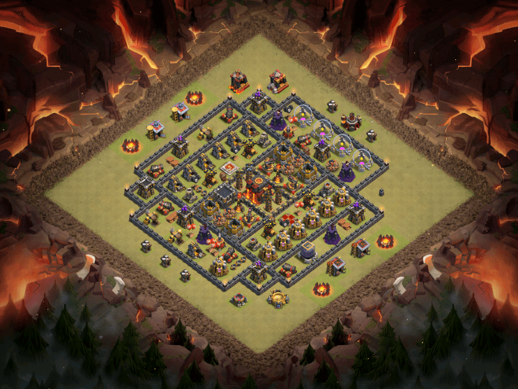 TH10 War Base Anti-LavaLoonion Full 2016