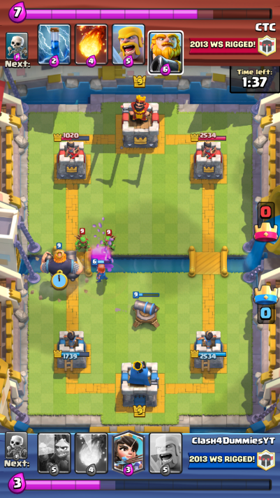 Best Arena 7 Deck Royal Giant Offensive