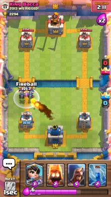 Minion Horde vs Fireball Clash Royale