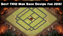 Best TH10 War Base Design 2016