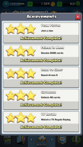 Clash Royale Completing Achievements