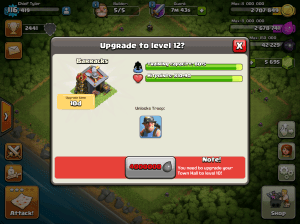 Clash of Clans Upgrade Order Barracks
