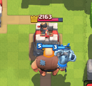 Clash Royale Mega Minion on Offense Giant