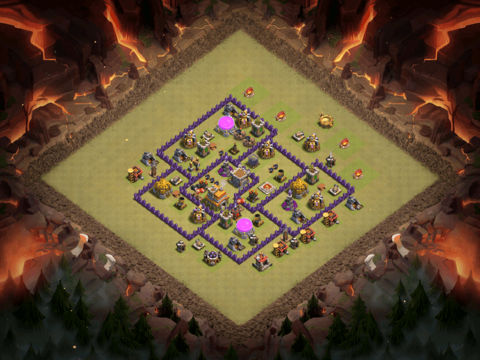 Clash of Clans Best TH7 Anti-Three Star Base October 2016