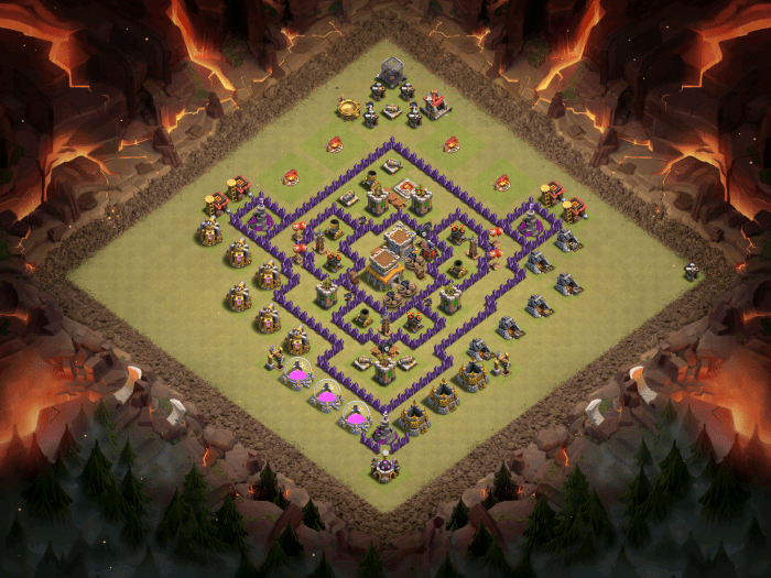 Clash of Clans Best TH8 Anti-Drag Base October 2016