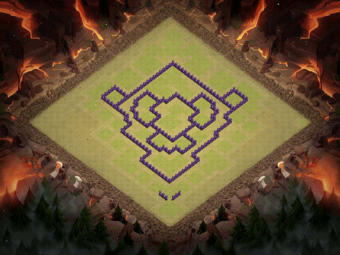 Clash of Clans Best TH8 Anti-Drag Base October 2016