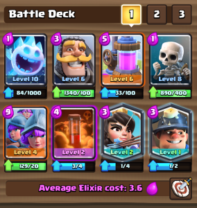 Clash Royale Miner Three Musketeers Challenge Deck