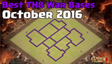 Best TH8 War Base Design October 2016