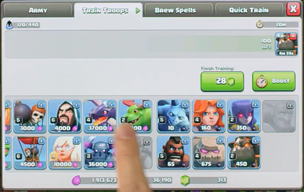 Clash of Clans Quick Train October 2016 Update