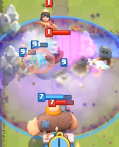 Clash Royale Graveyard vs Princess