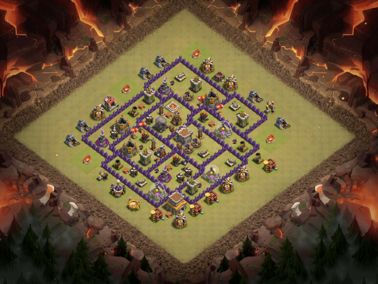 Clash of Clans Best TH8 War Base November 2016
