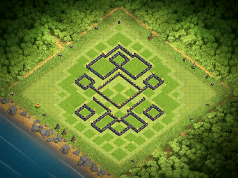 Clash of Clans Best TH9 DE Farming Base November 2016