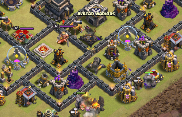 Clash of Clans Three Star GoHo TH9 Strategy Golems