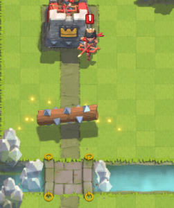 Clash Royale Princess vs Log