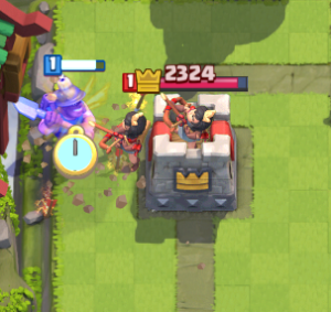 Clash Royale Princess vs Miner