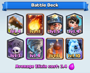 Clash Royale Miner-Tornado Deck-