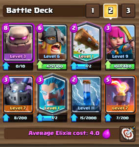 Clash Royale Golem Three Crown Deck
