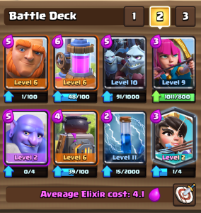 Clash Royale Giant Three Crown Deck