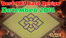Clash of Clans Best TH7 Base Design December 2016