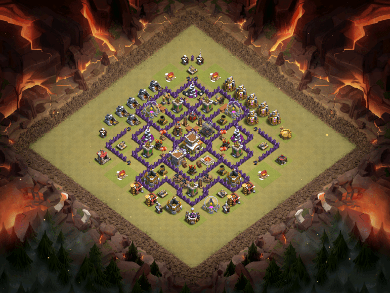 Clash of Clans Town Hall 8 War Base 2017