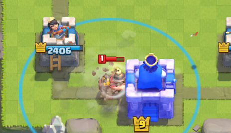 Clash Royale Tornado Pull Miner