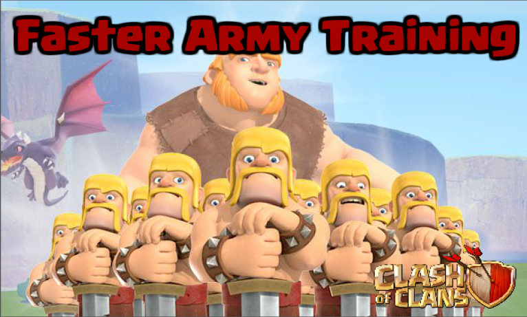 Clash of Clans Faster Army Composition Training