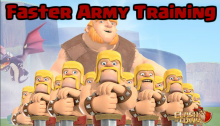 Clash of Clans Faster Army Composition Training