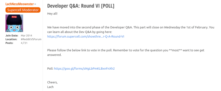 Clash Royale March 2017 Update Developer Q&A