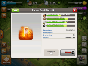 Clash of Clans TH8 Upgrade Order Poison Spells