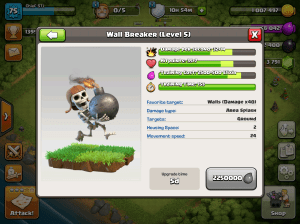 Clash of Clans TH8 Upgrade Order Wall Breakers
