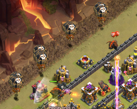 Clash of Clans TH11 LavaLoonion Balloons