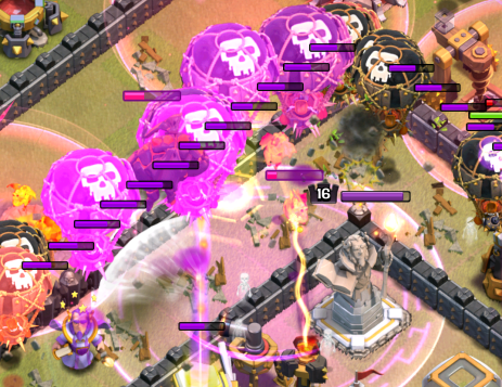Clash of Clans TH11 LavaLoonion Rage Spells