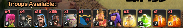 Clash of Clans TH9 GoHo Army Composition