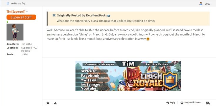 Clash Royale March 2017 Update Changes
