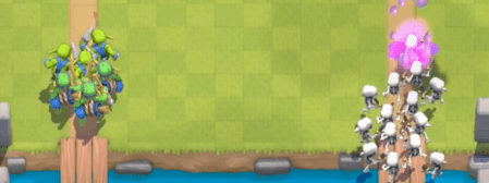 Goblin Gang vs Skeleton Army Clash Royale