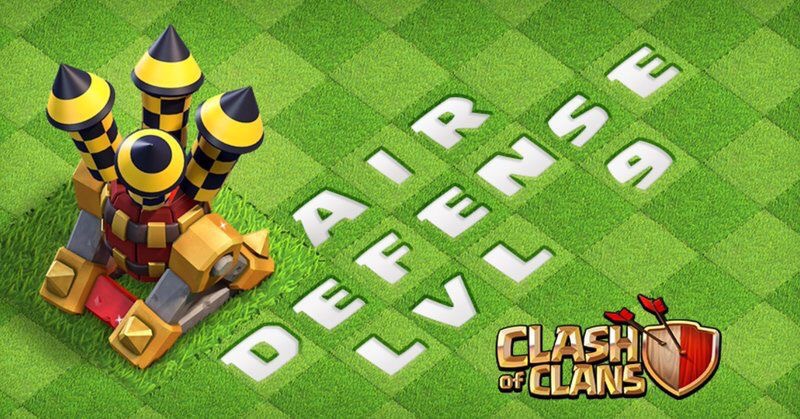 Clash of Clans March 2017 Balancing Update Air Defense Level 9