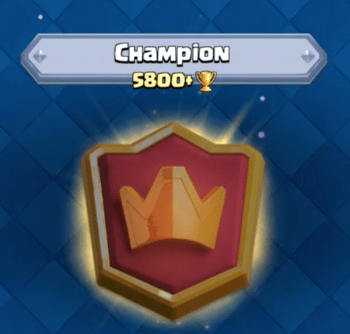 Clash Royale Champion League 5800 Trophies