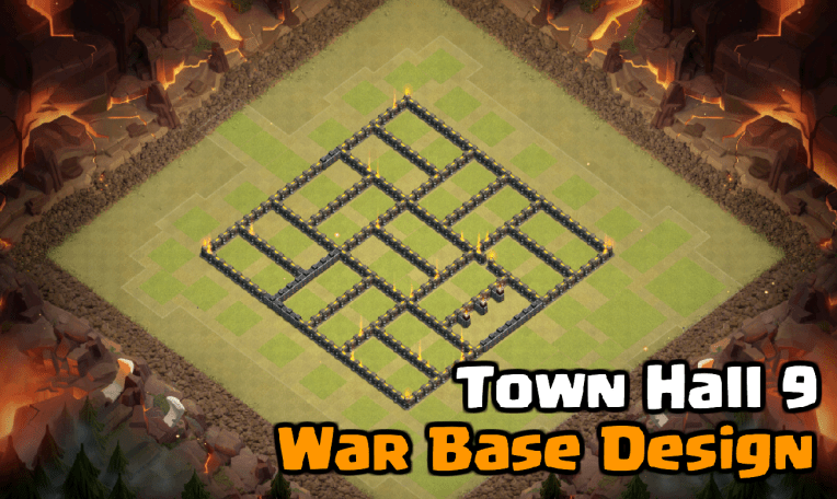 Clash of Clans Town Hall 9 War Base Design 2017