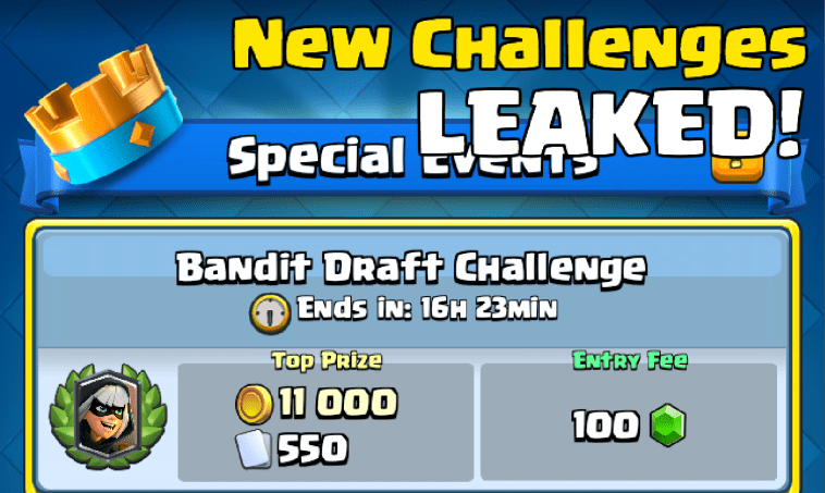 Clash Royale New Challenges Retro Royale Insane Draft Mode Team Challenge Leaked