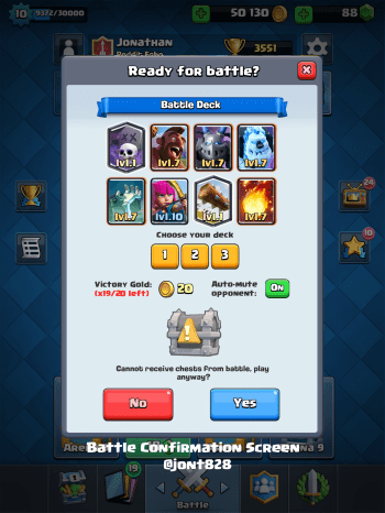 Clash Royale Update Ideas Battle Confirmation