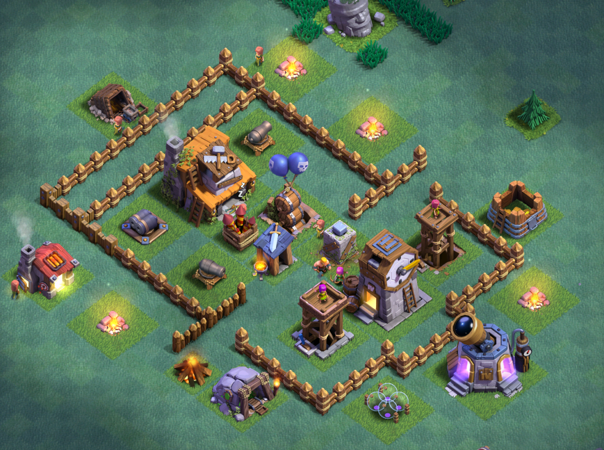 Builder Hall 4 Base Design Layout Clash of Clans