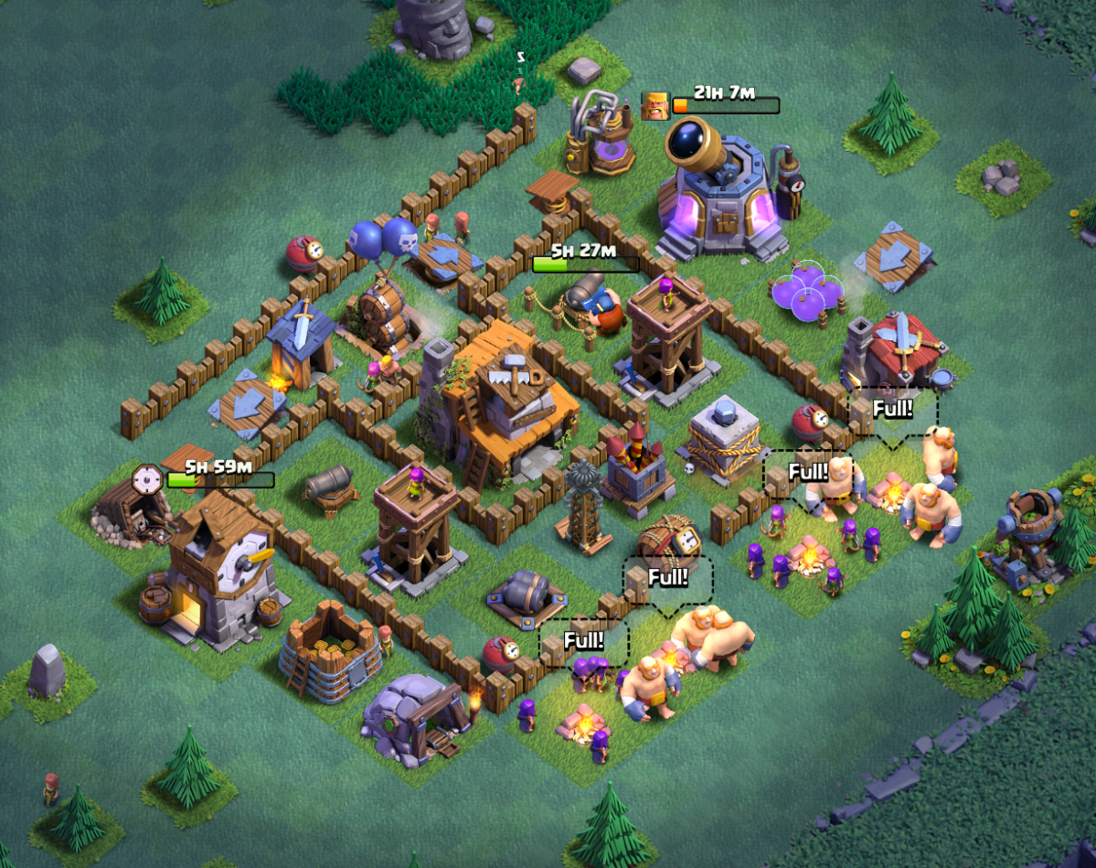 Builder Hall 4 Base Design Layout Clash of Clans