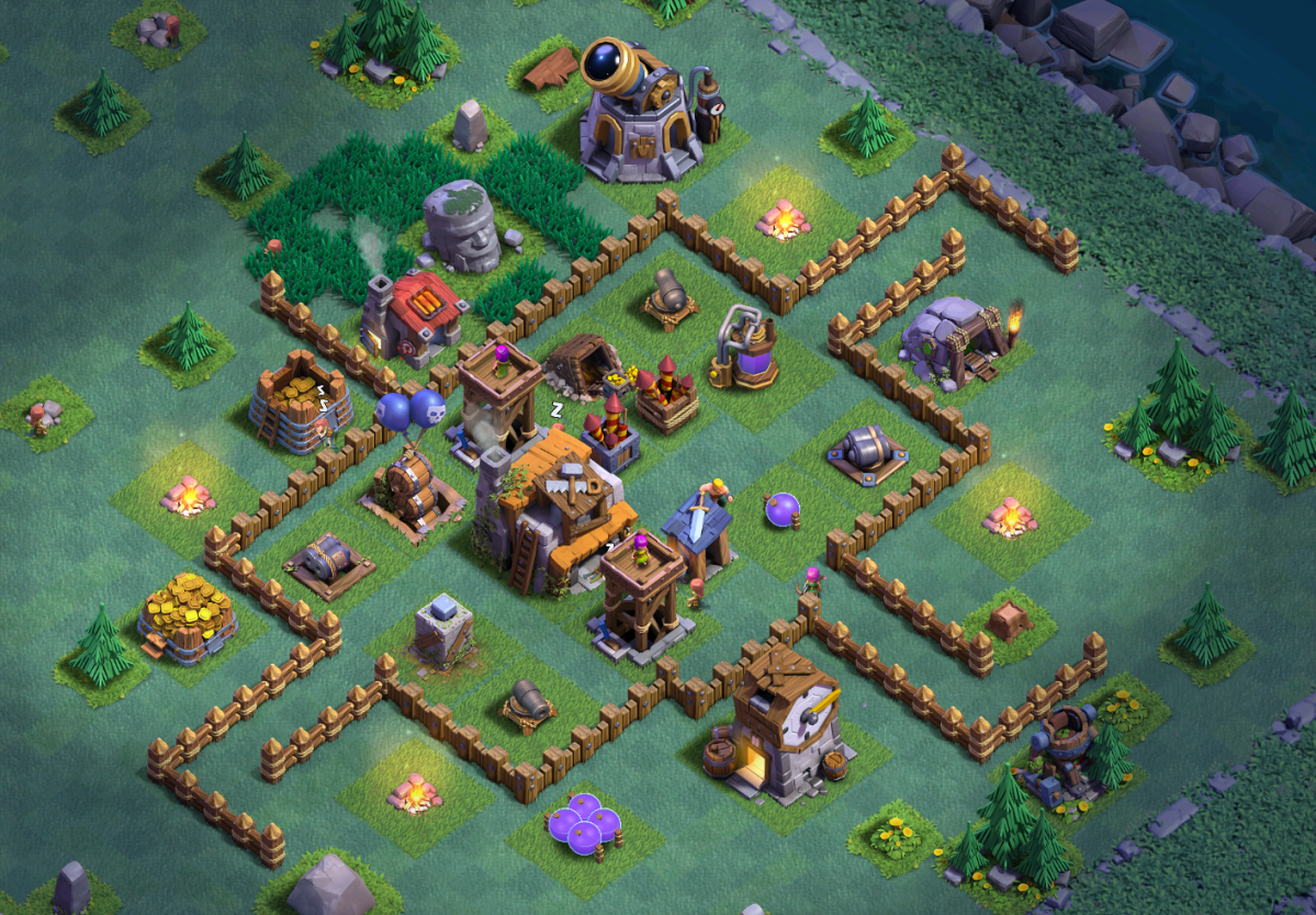 Builder Hall 4 Base Design Layout Clash of Clans